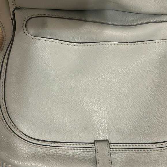 Chloe Marcie Medium Leather Handbag - Blue - Picture 9 of 9